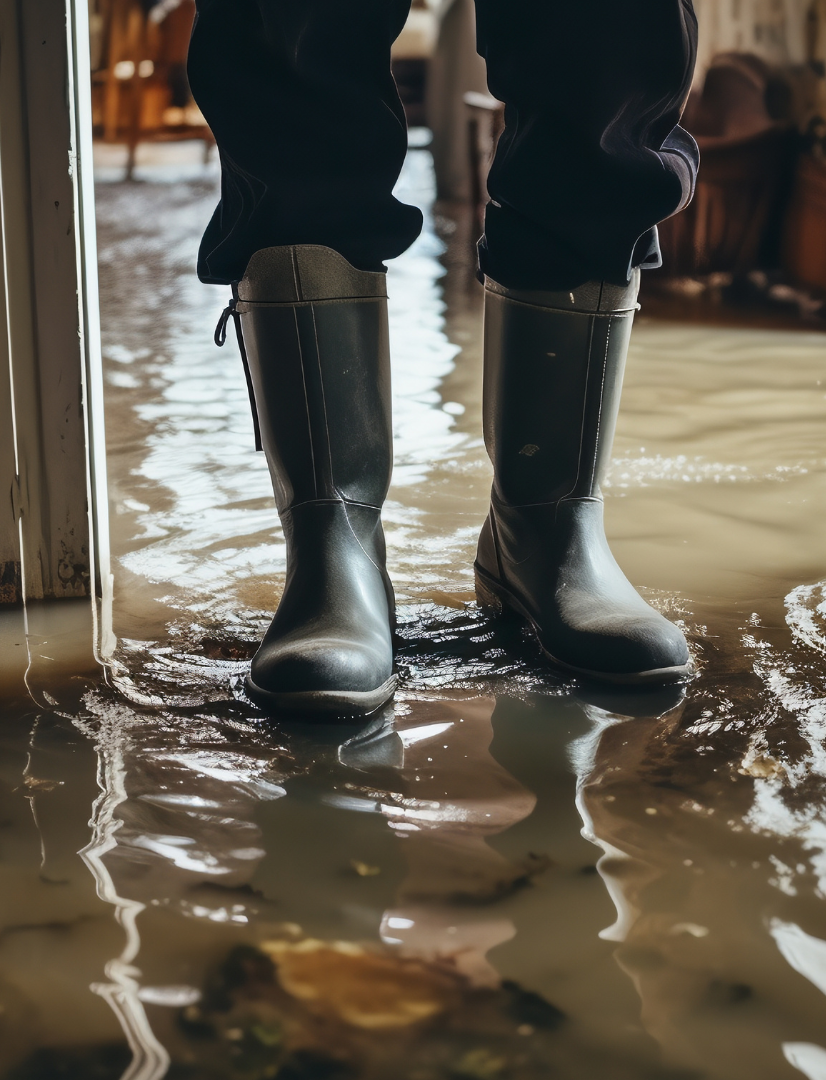 Flood-damaged HVAC inspection in Cincinnati